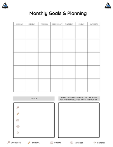 *FREE* Monthly Planning & Goal Setting Sheet